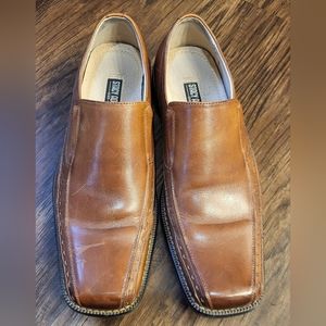 Stacy Adam's Danton Cognac Square Toe Slip On Loafers Size 9
